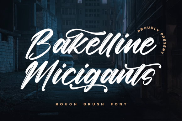 Bakelline Micigants: The Perfect Rough Brush Font for Makers