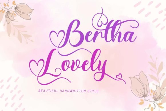 Bertha Lovely: A Handwritten Typeface for Web Design
