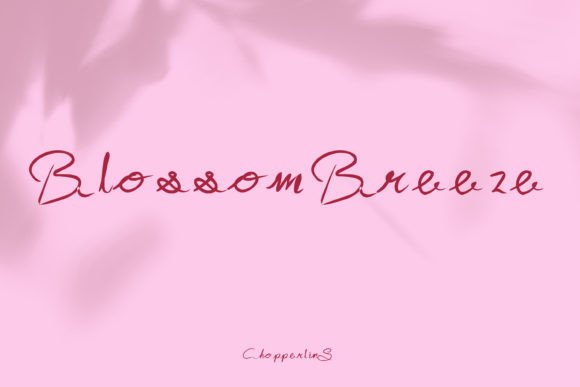 Blossombreeze Font: Elegant Script for Handmade Brands