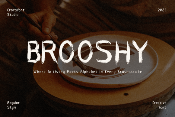Brooshy Typeface: Bringing Raw Energy to Brand Identity