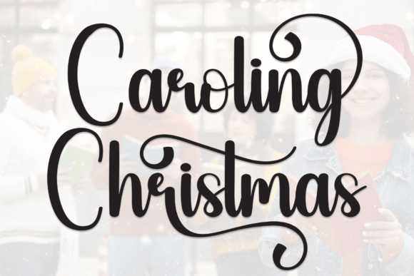 Caroling Christmas: A Timeless Handwritten Font for Crafters