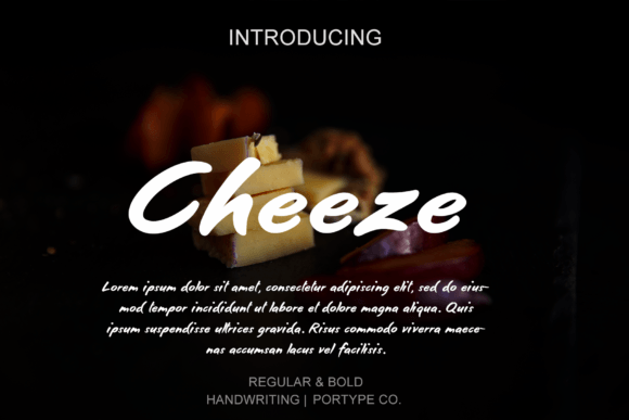 Cheeze: A Handwritten Typeface for Modern Web Design