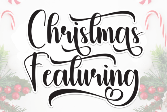 Christmas Featuring Font: A Festive Typeface for Holiday Branding