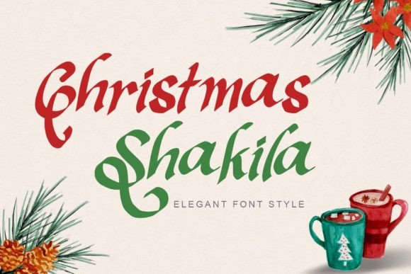 Christmas Shakila: A Handwritten Font for Holiday Makers