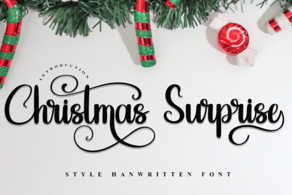 Christmas Surprise Font: A Polished Handwritten Typeface for Brands