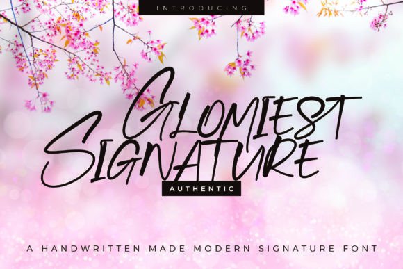 Glomiest: A Delicate Script for Creative Brands