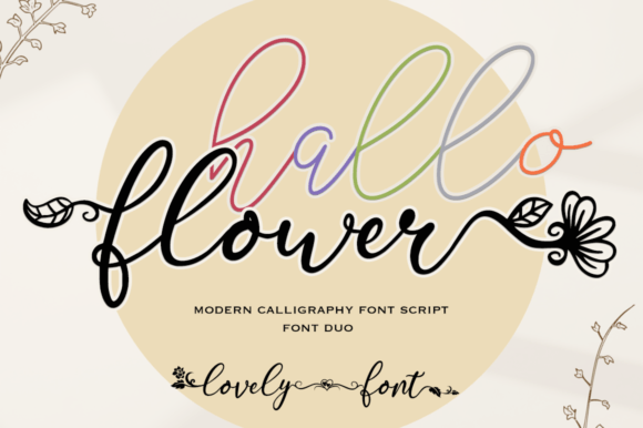 Hallo Flower Font Review: A Modern Script for Branding