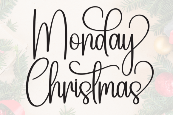 Monday Christmas Font: A Designer's Take on Elegant Branding