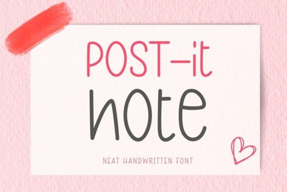 Post It Note Font for Business