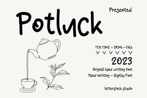 Potluck: The Playful Handwriting Font for Scroll-Stopping Designs