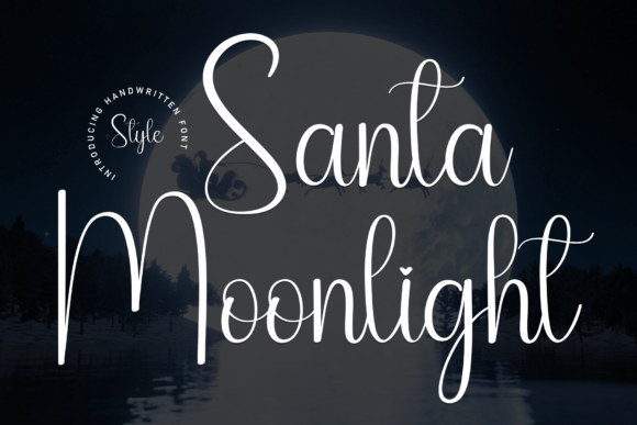 Santa Moonlight: A Handwritten Typeface for Editorial Design