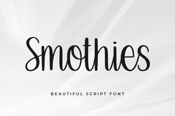 Smothies: A Handwritten Font for Modern Editorial Design