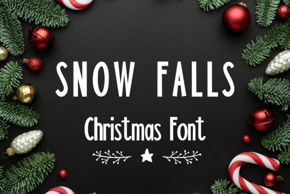Snow Falls Font: A Sweet Typeface for Handmade Brands