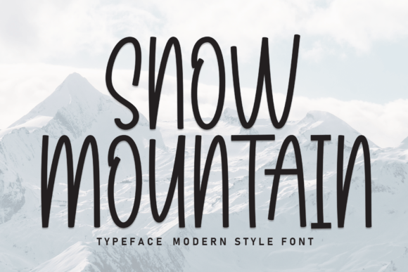 Snow Mountain Font: A Handwritten Typeface for Bold Marketing
