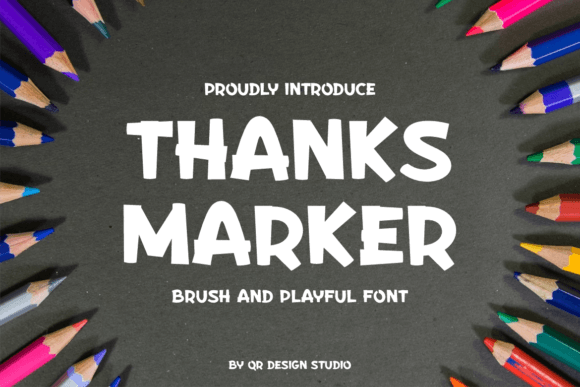 Thanks Marker: A Handwritten Font for Social Campaigns