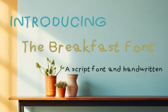 The Breakfast: A Handwritten Font for Editorial Design