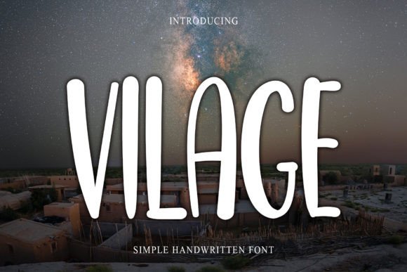 Vilage Typeface: A Festive Script Font for Web Design