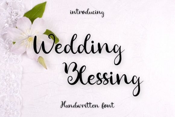 Wedding Blessing: A Timeless Script Font for Brand Identity